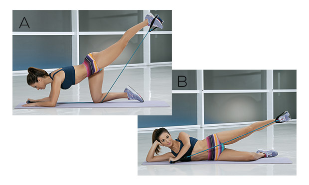 Exerc&iacute;cios com el&aacute;stico para definir os m&uacute;sculos