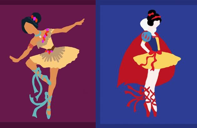 Reprodução/ middleR3DD E se as princesas da Disney fossem… bailarinas?