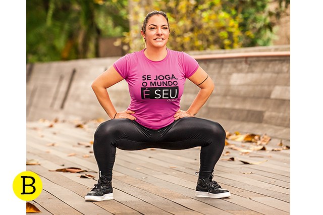 Este agachamento intensifica o treino sem colocar mais carga