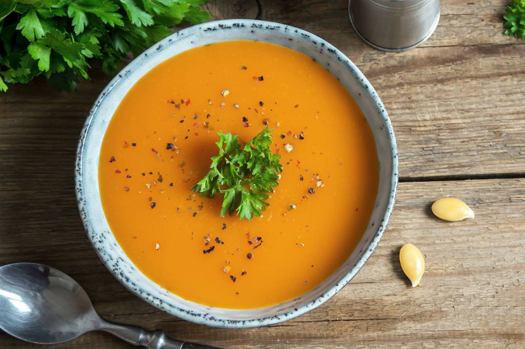 A dieta da sopa no jantar