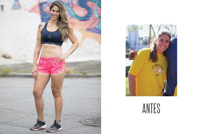 Antes e depois Nathalia Cimatti Só após os 30 anos desencanei da balança e conquistei o corpo que queria