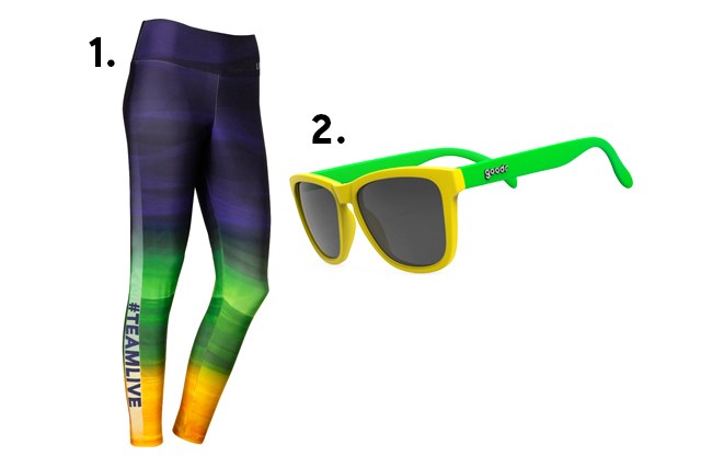 Calça legging Live e óculos escuros com as cores do Brasil Copa do Mundo: 16 peças e acessórios para usar nos jogos do Brasil