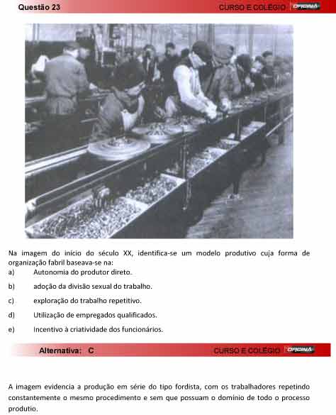 Enem 2012: corre&ccedil;&atilde;o da quest&atilde;o 23