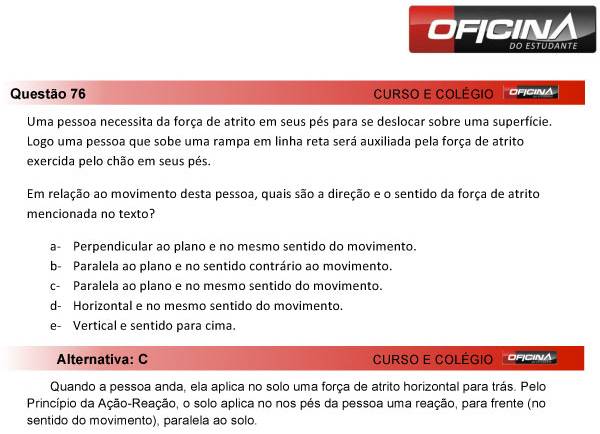 Enem 2013 – Correção da questão 76 – Ciências da Natureza