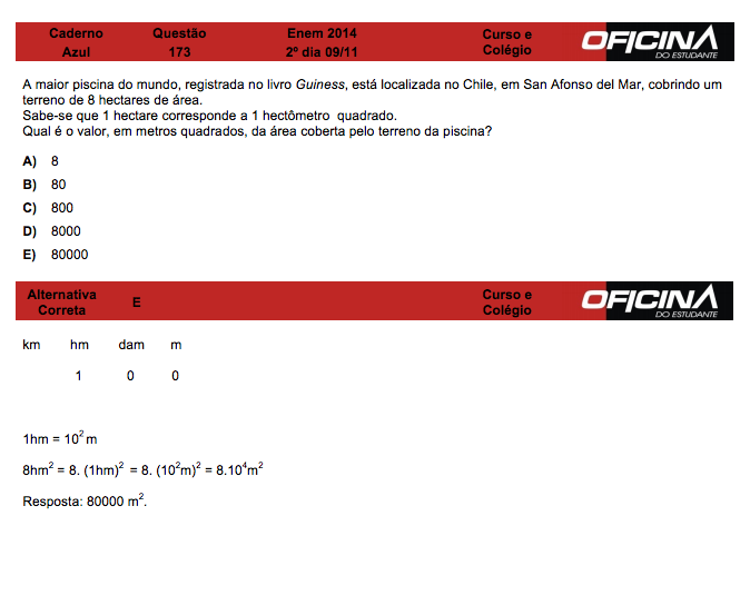 Enem 2014: correção da questão 173