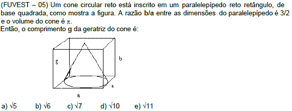 Cones – Geometria Espacial