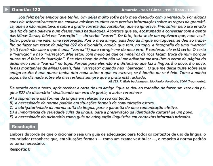 Enem 2012: correção da questão 125