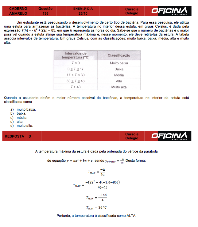 Enem 2015: correção da questão 136