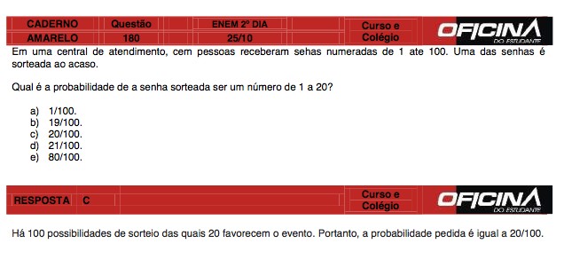 Enem 2015: correção da questão 180