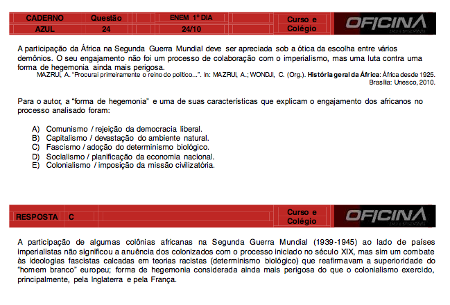 Enem 2015: correção da questão 24