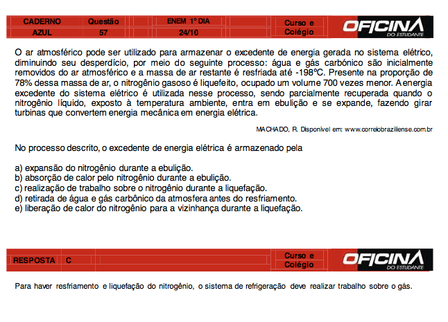 Enem 2015: correção da questão 57