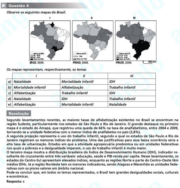 Primeira fase Fuvest 2012: questão 4 (prova V)