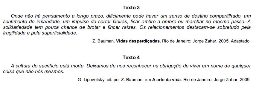 Nova proposta de redação: altruísmo no mundo contemporâneo