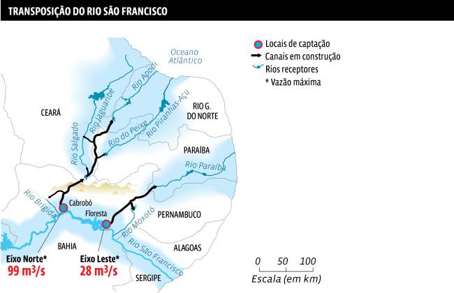 Entenda a transposição do Rio São Francisco