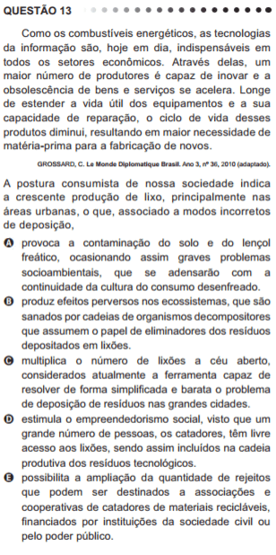 Como cai na prova: Problemas ambientais