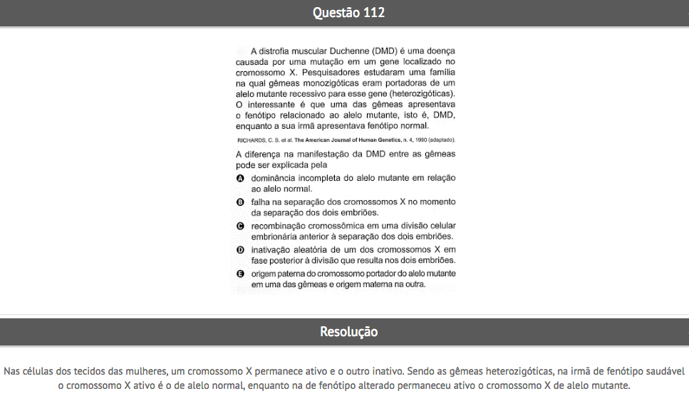 Veja as três questões mais difíceis de Biologia do Enem 2017