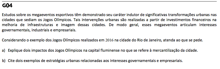 Fuvest: Tente resolver estas questões do terceiro dia da 2ª fase