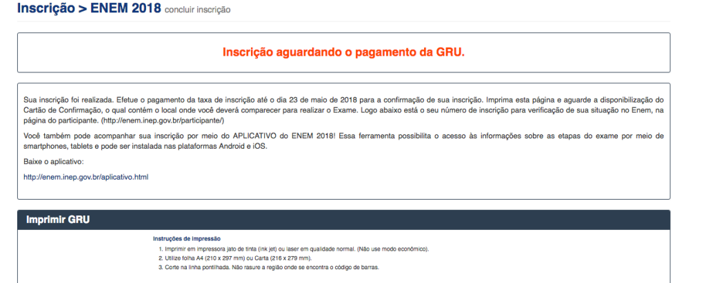 Passo a passo para fazer a inscrição do Enem 2018