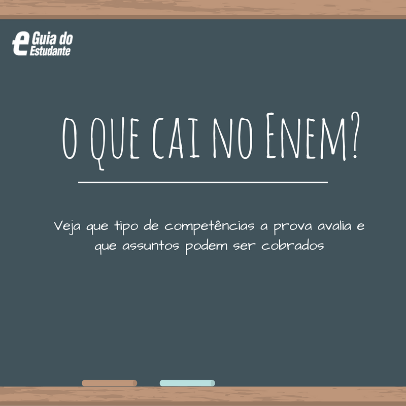 O que cai no Enem? Veja as listas com o conteúdo completo