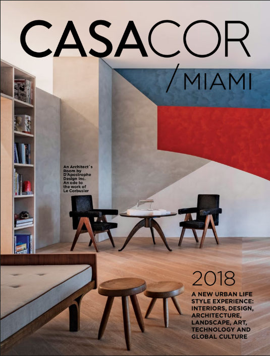 Modernismo de Le Courbusier inspira espaço na CASACOR Miami 2018