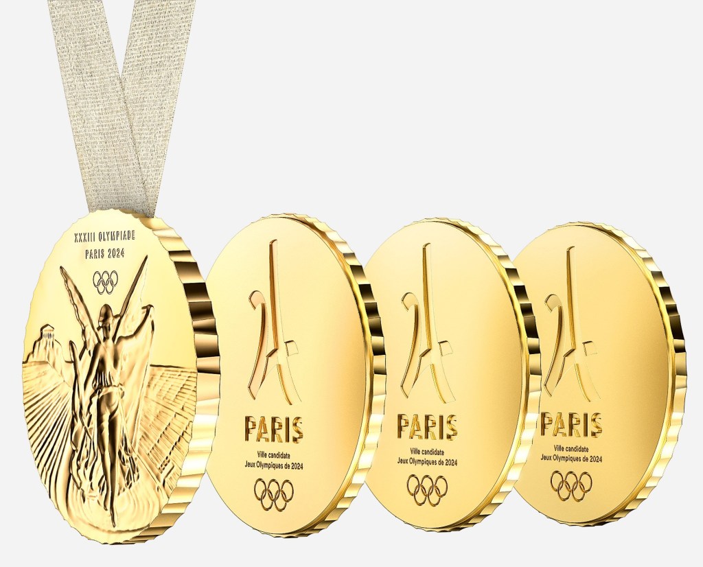 Philippe Starck assina medalha compartilhável para as Olimpíadas 2024